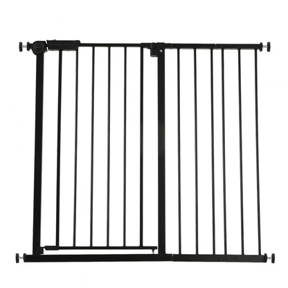 Baby Gate 26-40 Inches Adjustable Width 36 Inches High Dog Gate Black