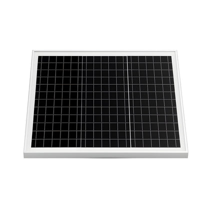 20W 12V Solar Panel Battery Charger, Solar Battery Trickle Charger Maintainer with Built-in Controller & Pole Mount Bracket, IP65 Waterproof for Gate Fence Farm Lawn (Fits 1.57" - 2.68" Poles)