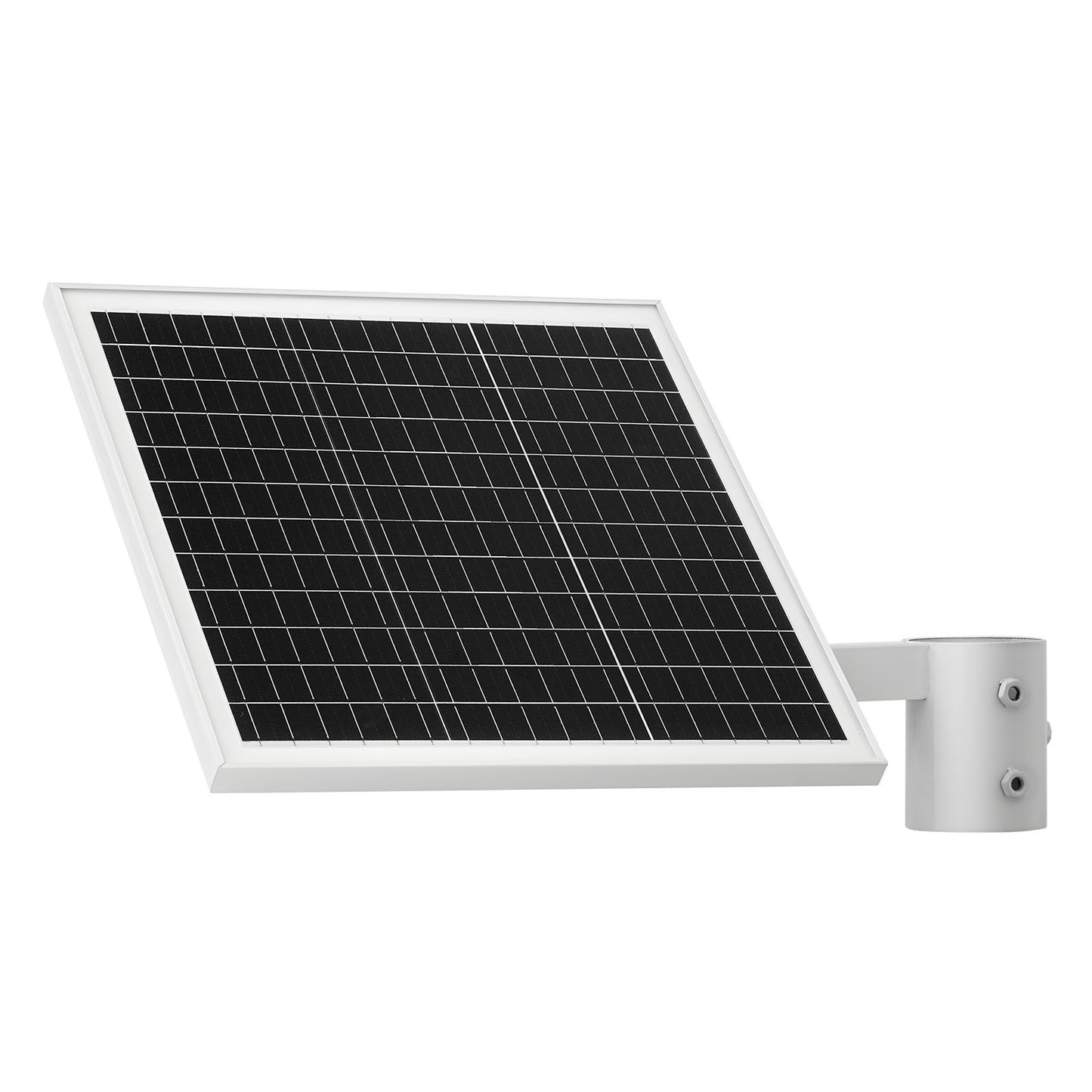20W 12V Solar Panel Battery Charger, Solar Battery Trickle Charger Maintainer with Built-in Controller & Pole Mount Bracket, IP65 Waterproof for Gate Fence Farm Lawn (Fits 1.57" - 2.68" Poles)