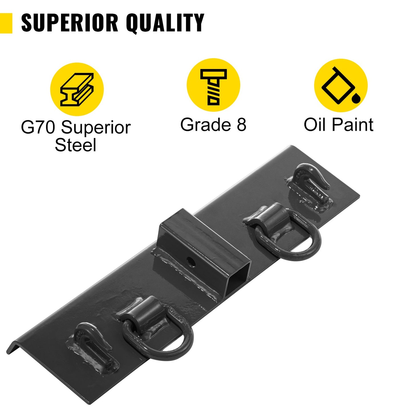 VEVOR Tractor Welding on Hooks, Compact Welding on 1/4" Bucket Hooks, 4700LBS G70