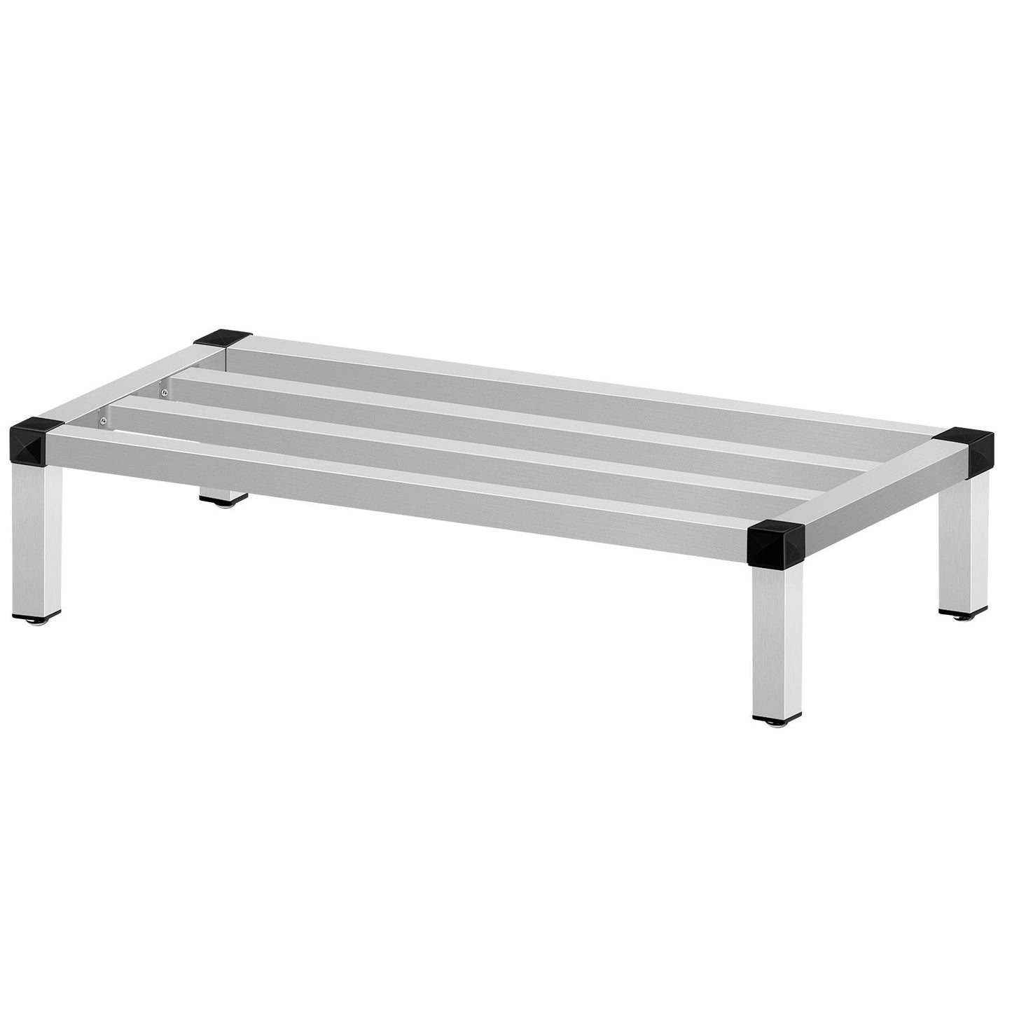Aluminum Dunnage Rack, 122x51 cm, 680 kg Capacity, Commercial Floor Shelf