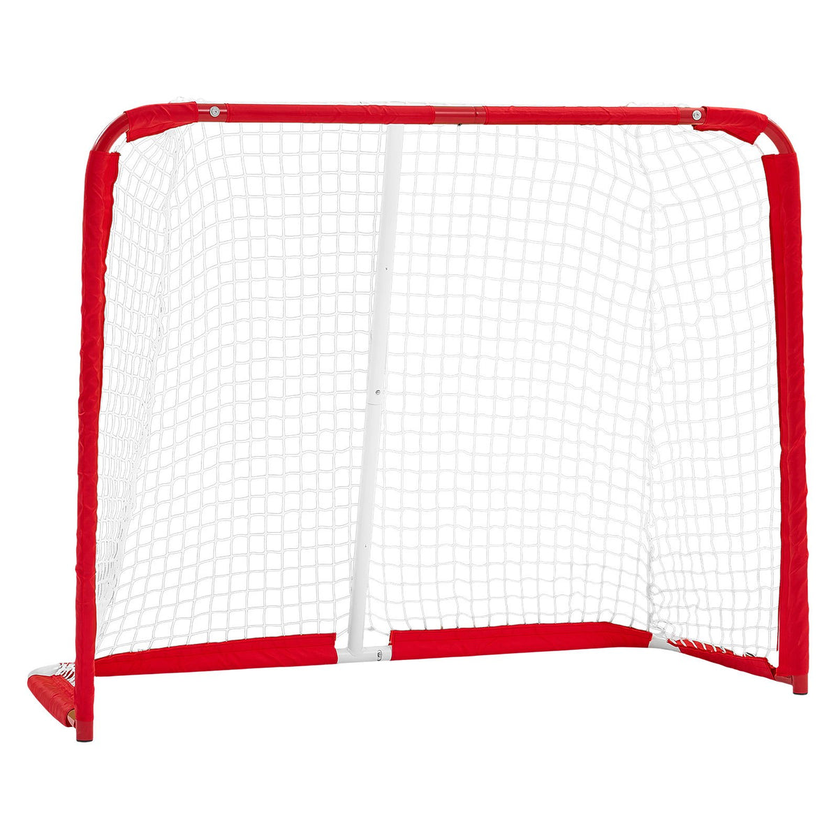 Street Hockey Goal, Heavy-Duty Steel Street + Roller Hockey Nets, Durable Hockey Net for Indoor & Outdoor Use, Lightweight Portable Training, Easy Assembly for Backyard Park Garage, 142x113 cm
