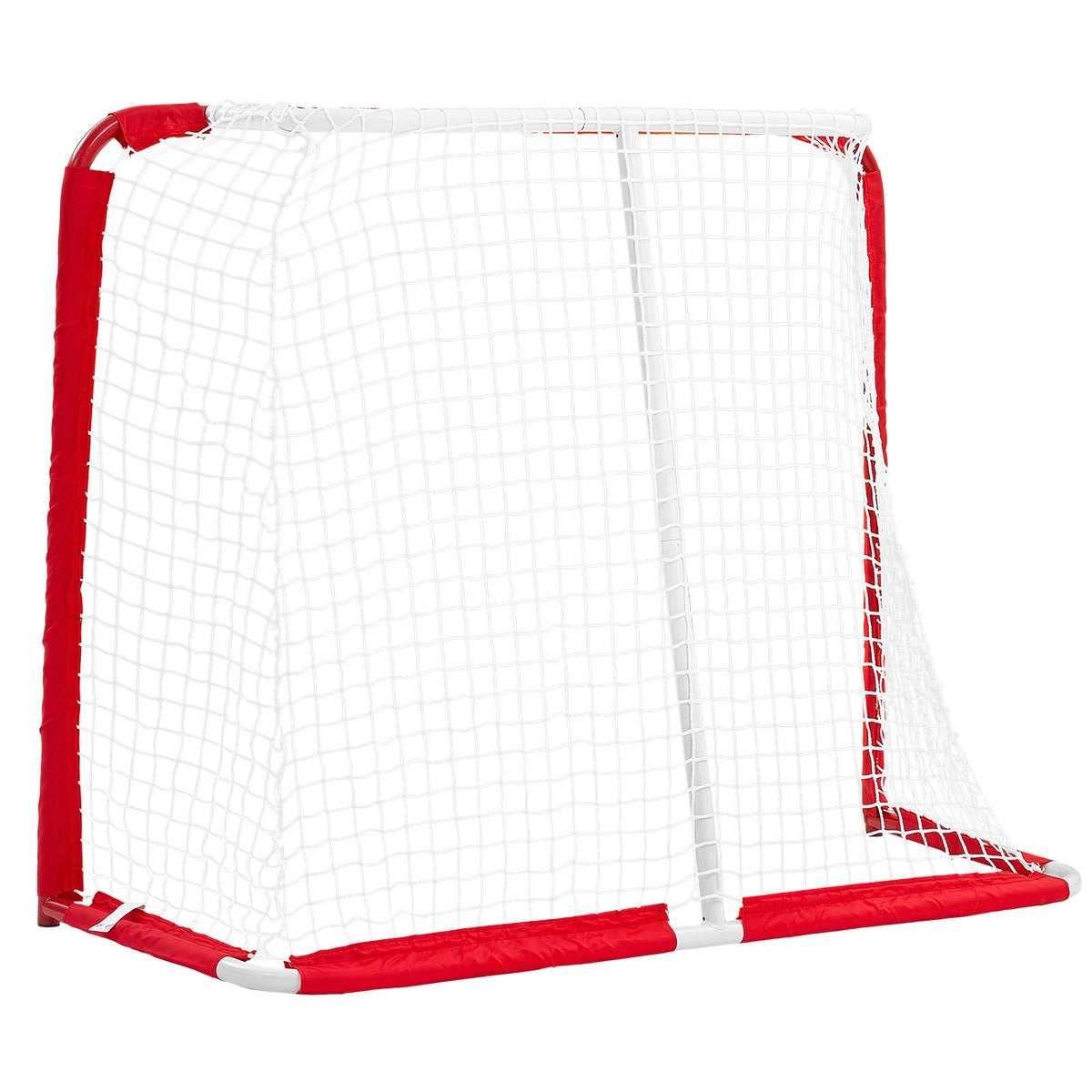 Street Hockey Goal, Heavy-Duty Steel Street + Roller Hockey Nets, Durable Hockey Net for Indoor & Outdoor Use, Lightweight Portable Training, Easy Assembly for Backyard Park Garage, 142x113 cm