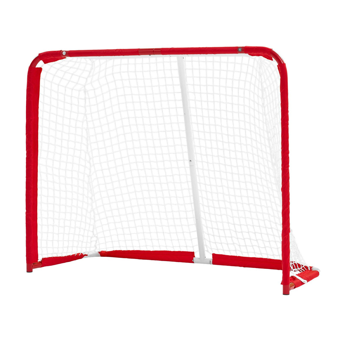 Street Hockey Goal, Heavy-Duty Steel Street + Roller Hockey Nets, Durable Hockey Net for Indoor & Outdoor Use, Lightweight Portable Training, Easy Assembly for Backyard Park Garage, 142x113 cm