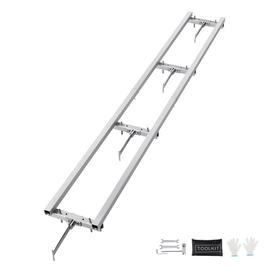 VEVOR Rail Mill Guide System, 9 ft Milling Guide, 4 Crossbar Kits Chainsaw Mill