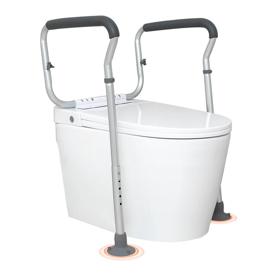 VEVOR Toilet Safety Rail, Bathroom Toilet Seat Frame, Adjustable Width & Height