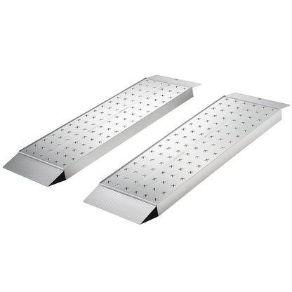 Aluminum Trailer Ramps, 2PCS 999 x 304mm, Heavy-Duty ATV Ramp Set with Anti-Slip Plates, 1360kg Combined Capacity Loading Ramps for Motorcycles, Lawn Mowers, Farm Tractors, Carts