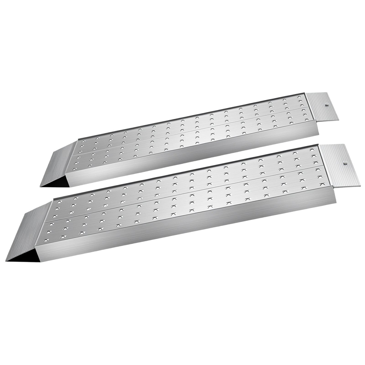 Aluminum Trailer Ramps, 2PCS 999 x 304mm, Heavy-Duty ATV Ramp Set with Anti-Slip Plates, 1360kg Combined Capacity Loading Ramps for Motorcycles, Lawn Mowers, Farm Tractors, Carts