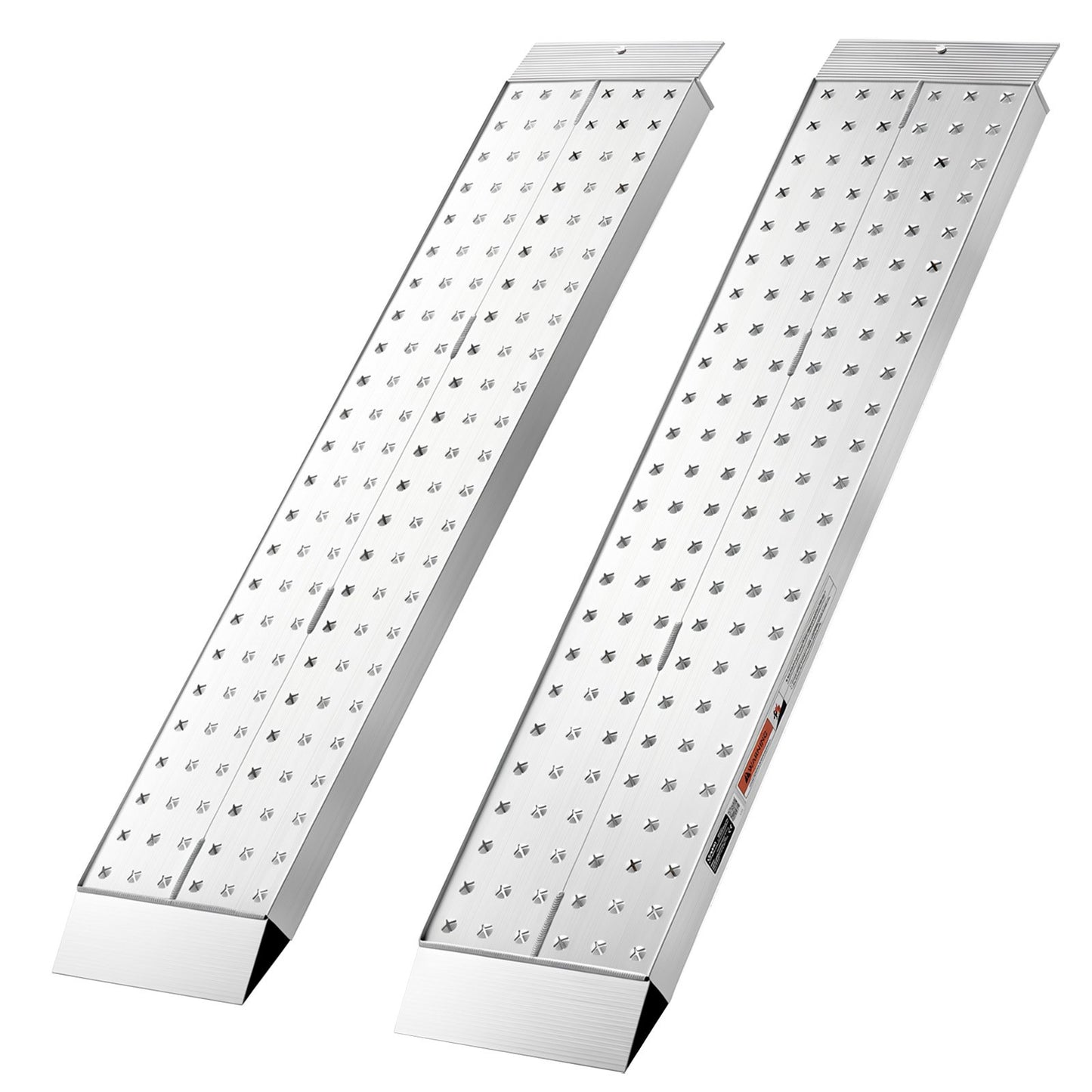 Aluminum Trailer Ramps, 2PCS 1396 x 304mm, Heavy-Duty ATV Ramp Set with Anti-Slip Plates, 1360kg Combined Capacity Loading Ramps for Motorcycles, Lawn Mowers, Farm Tractors, Carts