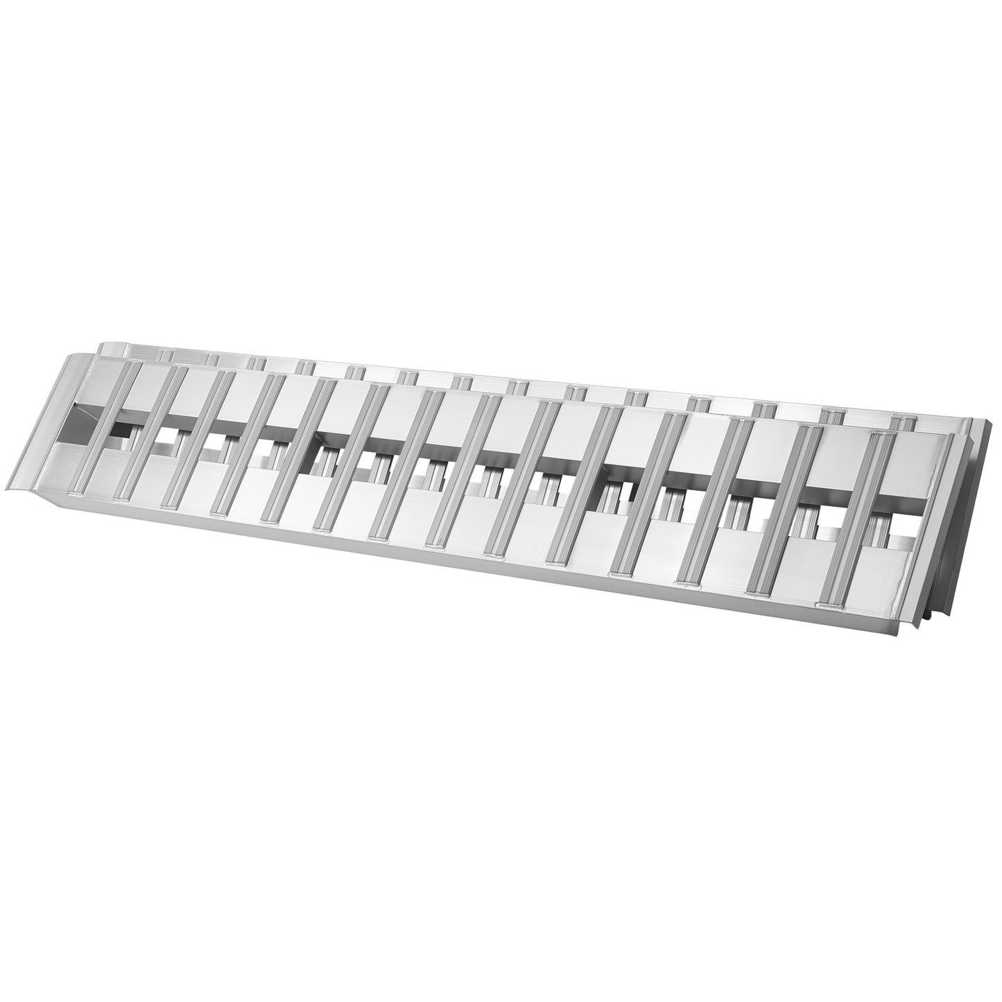 Aluminum Trailer Ramps, 2PCS 2440 x 380 mm, Heavy-Duty Truck Ramp Set, 4536kg Combined Capacity ATV Loading Ramps for Pickup Trucks, Motorcycles, Lawn Mowers, Cars, Farm Tractors, Carts