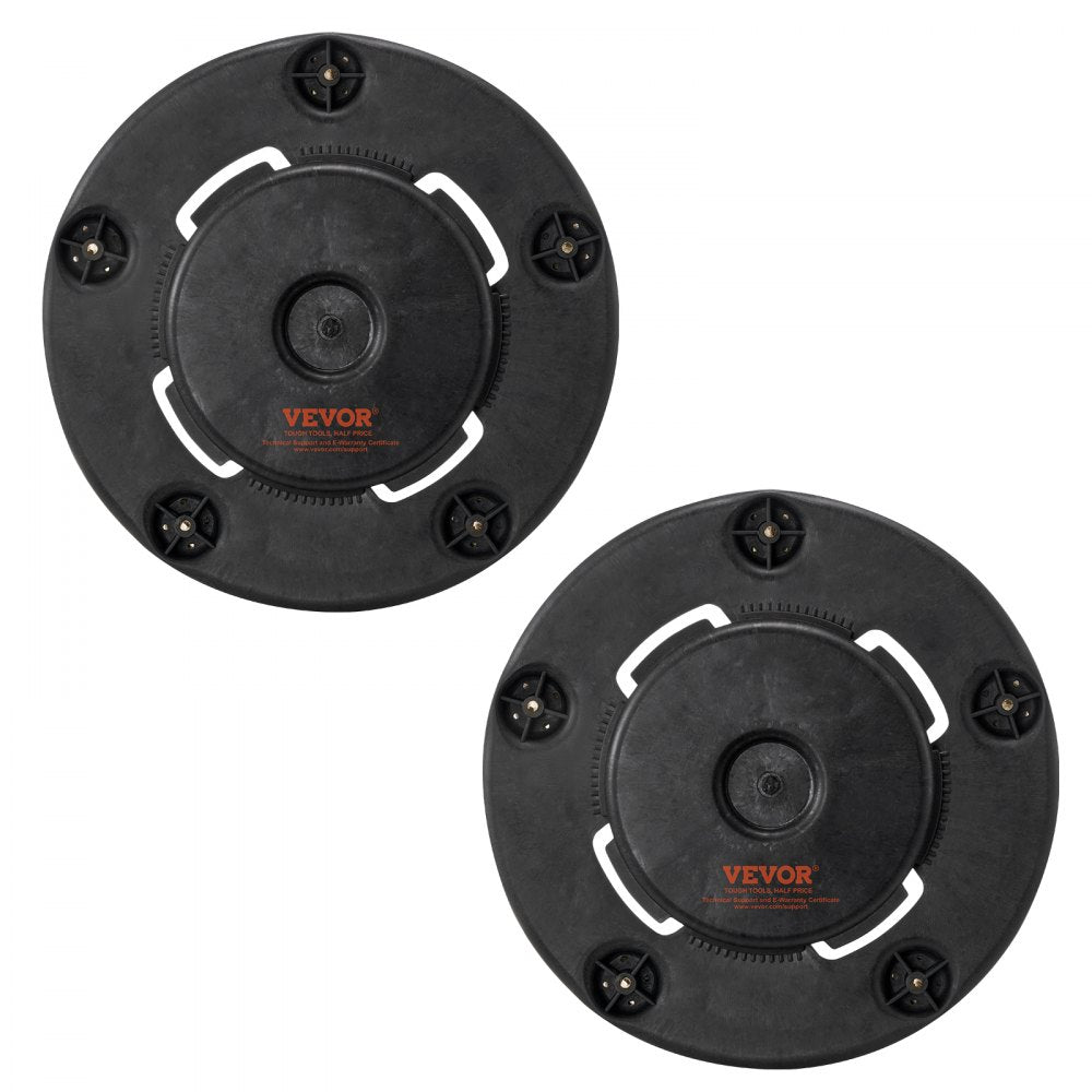VEVOR 2 Packs Round Trash Can Dolly Fit 20, 32, 44, 55 Gal Garbage Container