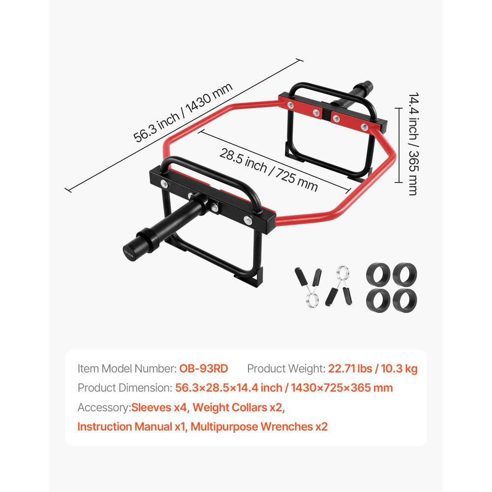 Trap Bar Hex Bar Barbell Weightlifting for Squat Shrug Deadlift Supports Up to 240 kg