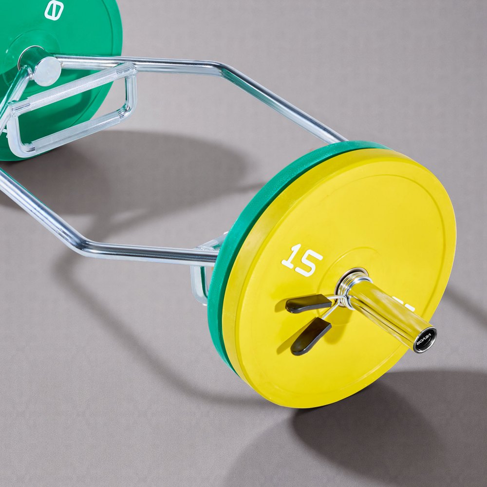 Trap Bar Hex Bar Barbell Weightlifting for Squat Shrug Deadlift Supports Up to 360 kg