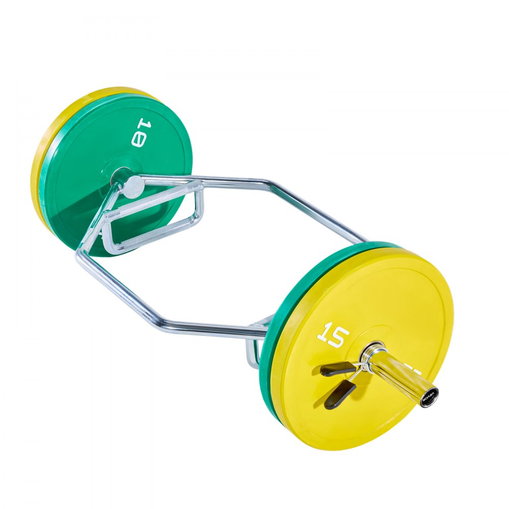 Trap Bar Hex Bar Barbell Weightlifting for Squat Shrug Deadlift Supports Up to 360 kg
