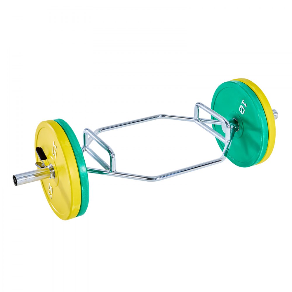 Trap Bar Hex Bar Barbell Weightlifting for Squat Shrug Deadlift Supports Up to 360 kg