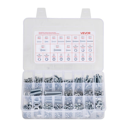 VEVOR 2250 Pcs Bolts Nuts Assortment Kit Metric Imperial Alloy Steel M3 M4 M5