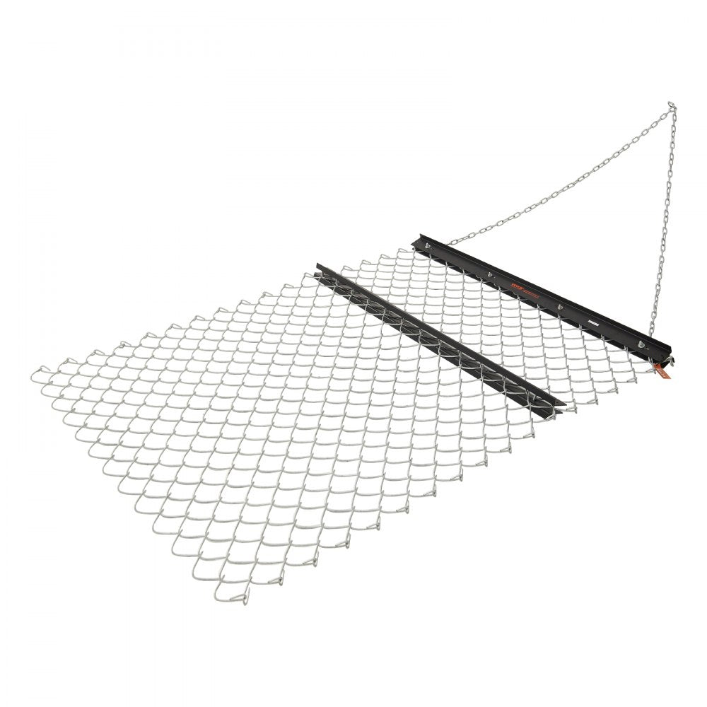 VEVOR Drag Harrow 4 x 5 ft Chain Harrow Lawn Rake ATV UTV Tractor Attachments