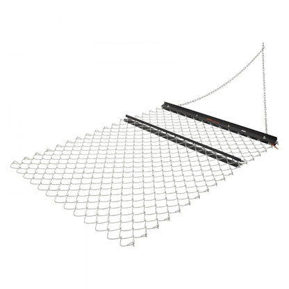 VEVOR Drag Harrow 4 x 5 ft Chain Harrow Lawn Rake ATV UTV Tractor Attachments