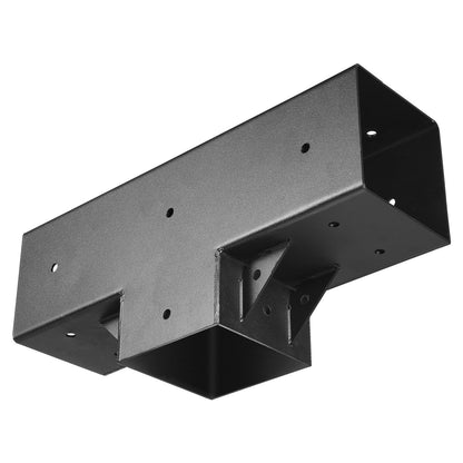 Pergola Kit 2-Pack, T-Shaped 4x4 (Actual 92 x 92 mm), 3-Way Pergola Brackets DIY Woodworking Gazebo Bracket Kit with Screws for 92 x 92 mm Wood Beams in Actual Size for Outdoor Party Banquet