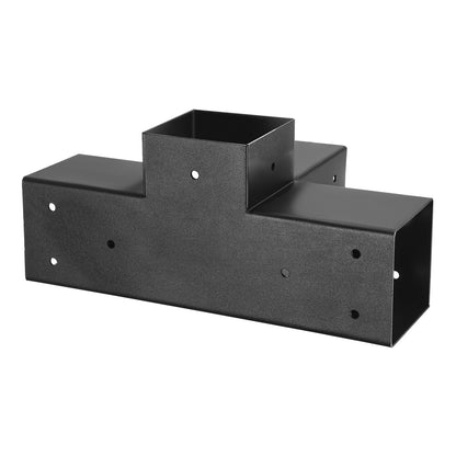 Pergola Kit, 4x4 Inch Pergola Brackets for 92 x 92 mm Wood Beams in Actual Dimension, 3-Way (4 Pcs) and 4-Way (2 Pcs) Gazebo Brackets with 6 Post Bases, for Outdoor Pergolas, Gazebos, Sheds