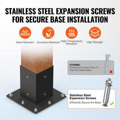 Heavy Duty Pergola Corner Bracket Kit for Gazebos & Patio Structures
