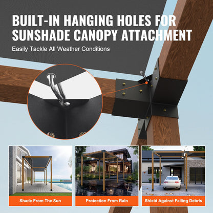 Heavy Duty Pergola Corner Bracket Kit for Gazebos & Patio Structures