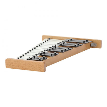 Glockenspiel Xylophone, 27 Notes, Professional Xylophone Percussion Instrument, with Metal Keys, Includes 4 Mallets, Car