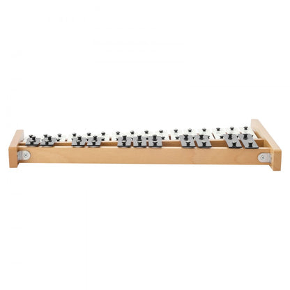 Glockenspiel Xylophone, 27 Notes, Professional Xylophone Percussion Instrument, with Metal Keys, Includes 4 Mallets, Car