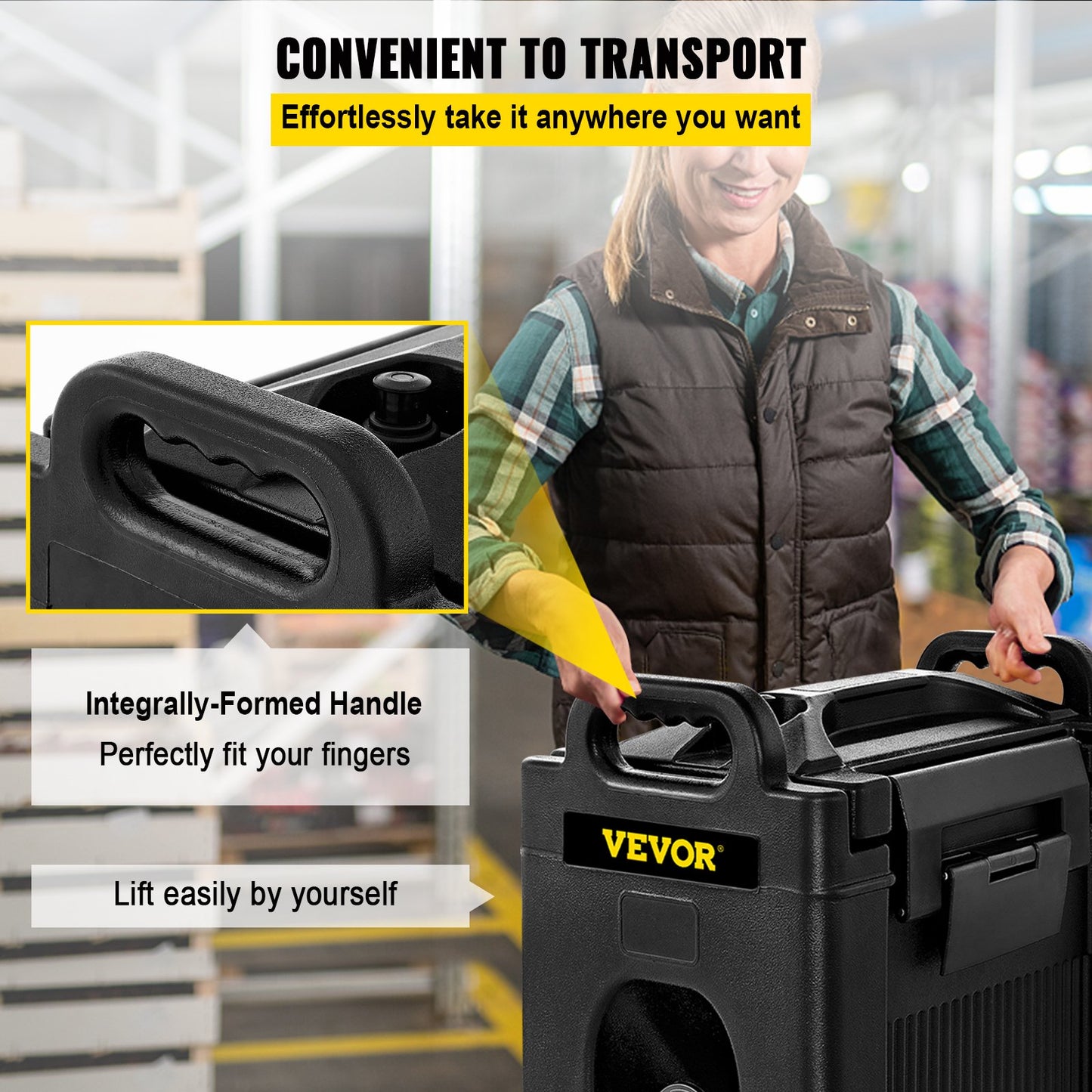 VEVOR 5 Gallon Insulated Beverage Dispenser Hot Cold Drink Dispenser 2 PCS NSF