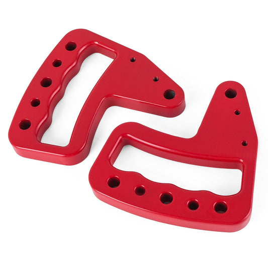 Aluminum Alloy Ergonomic Hand Grips for 2007-2017 Jeep Wrangler JK, Red, 4 Pcs