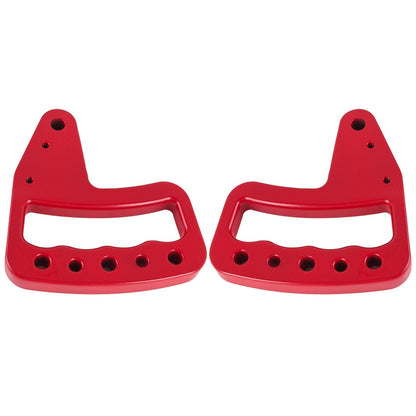 Aluminum Alloy Ergonomic Hand Grips for 2007-2017 Jeep Wrangler JK, Red, 4 Pcs