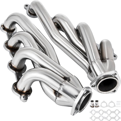 VEVOR Exhaust Header Set 1 5/8" Exhaust Turbo Headers, Stainless Steel Exhaust Manifold