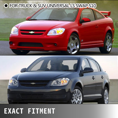 VEVOR Exhaust Header Set 1 5/8" Exhaust Turbo Headers, Stainless Steel Exhaust Manifold