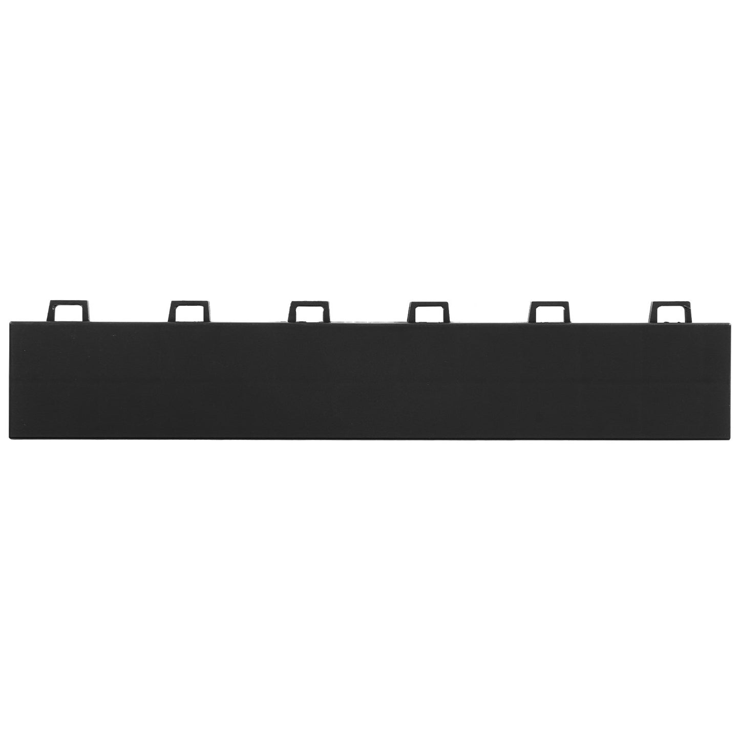 Female Garage Floors Transition Edge Kit, 15 PCS Sturdy PP Interlocking Modular Garage Floor Edging Slip-resistant, Easy Assembly Compatible Only With Upgraded 6-Lock Garage Mats, Black