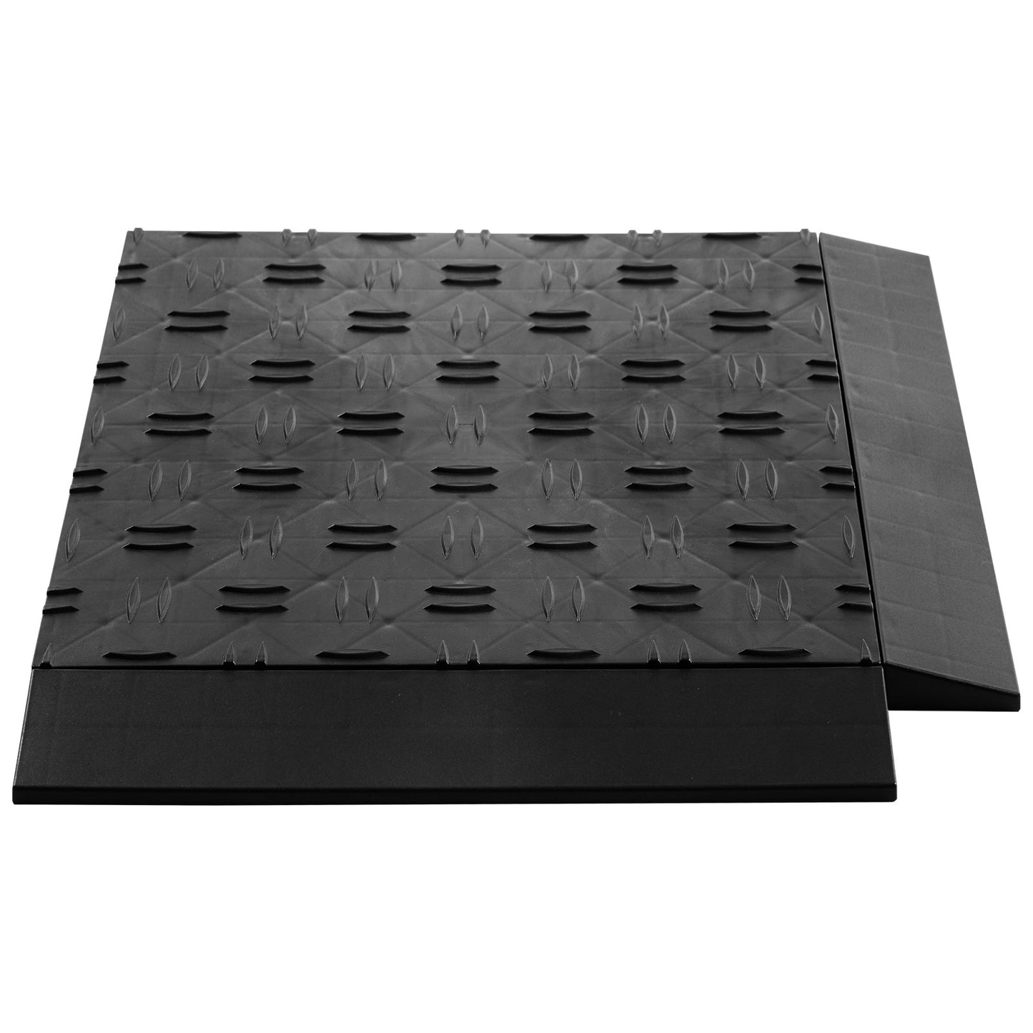Female Garage Floors Transition Edge Kit, 15 PCS Sturdy PP Interlocking Modular Garage Floor Edging Slip-resistant, Easy Assembly Compatible Only With Upgraded 6-Lock Garage Mats, Black