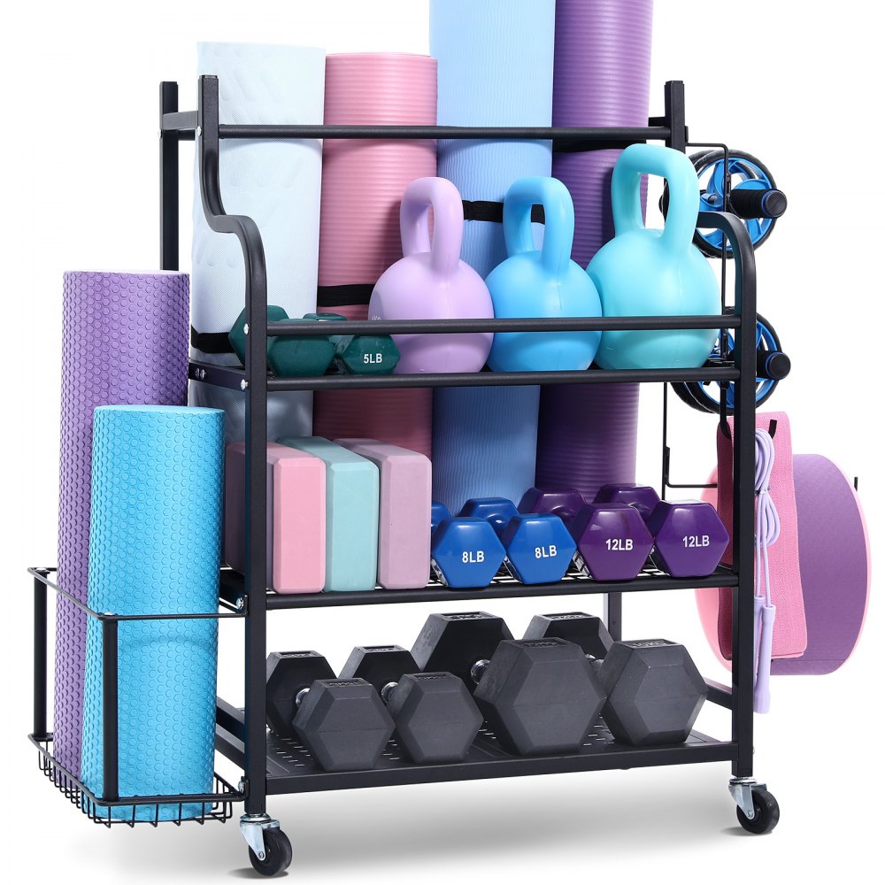Home Gym Workout Equipment Organizer Yoga Mat Storage Weight Rack Dumbbell 1035 x 405 x 885 mm