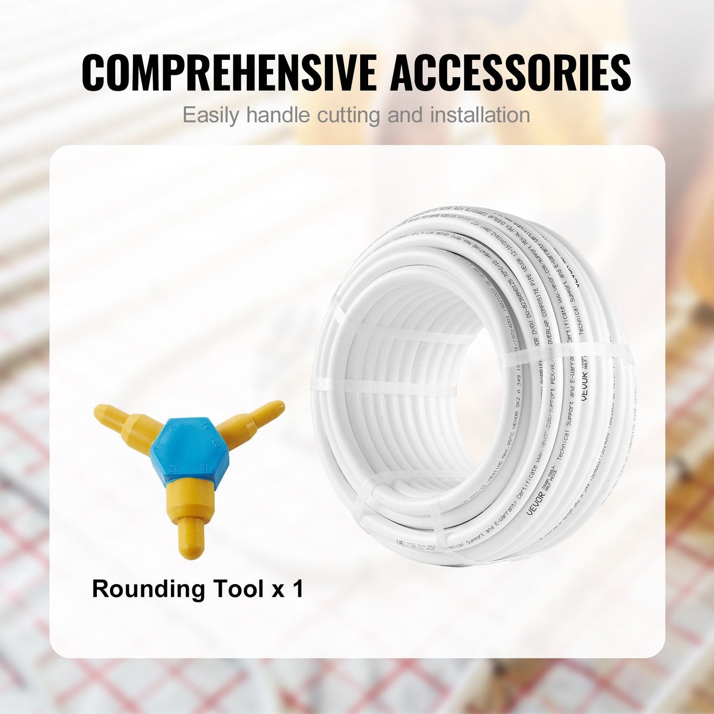25m Aluminum-Plastic Composite Pipe, 16mm Diameter, for Radiant Heat Flooring