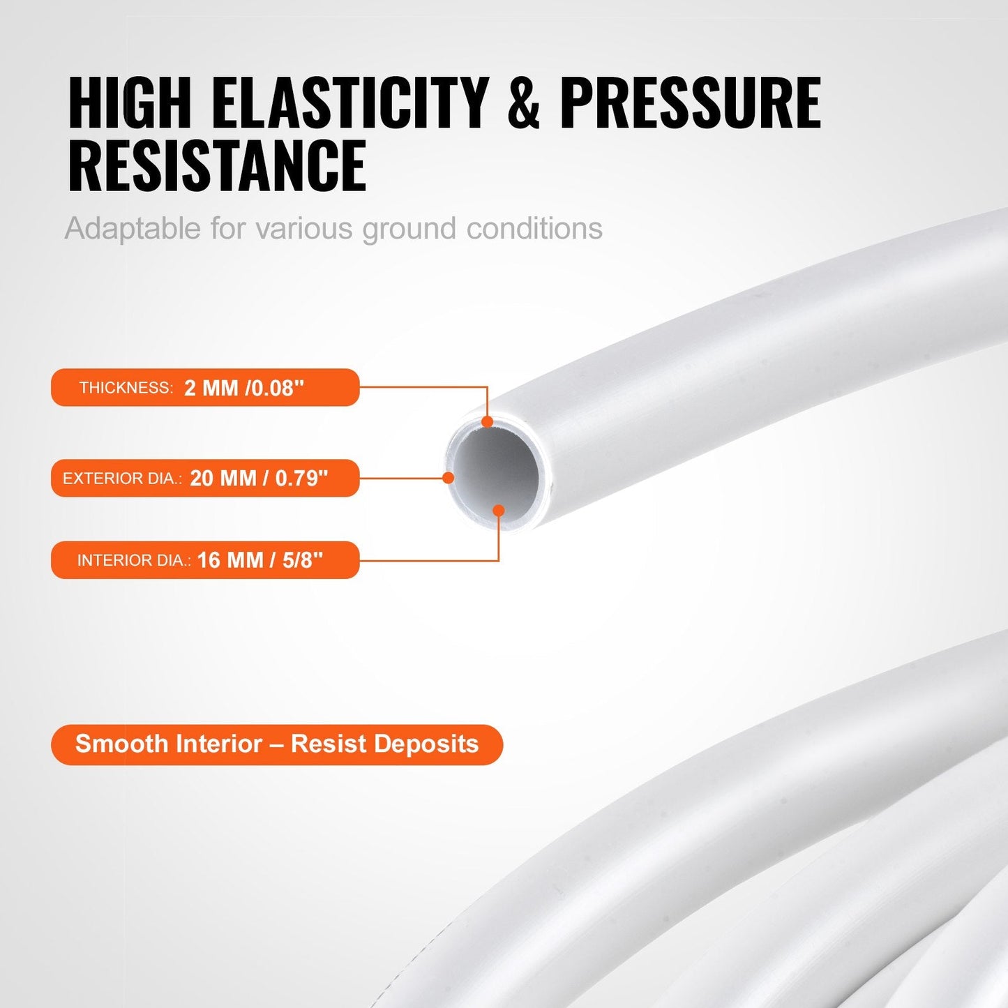20mm Aluminum-Plastic Composite Pipe, 50M, for Radiant Floor Heating