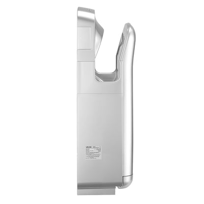 Vertical Hand Dryer, Hand Dryers with HEPA Filter, 19000 RPM High-Speed Motor, Dual-Side Airflow, ABS Sturdy Automatic Air Wall Mount Fast Drying for Commercial Bathrooms Modern Home, Silver