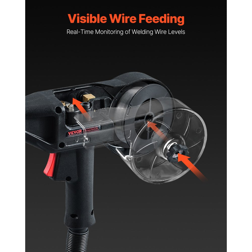 200Amp Spool Gun with 10FT Cable Suitable for 0.030" 0.035" Welding Wires
