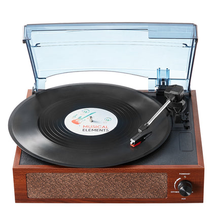 Bluetooth Vinyl Record Player with 3-Speed Turntable and 5W Speakers