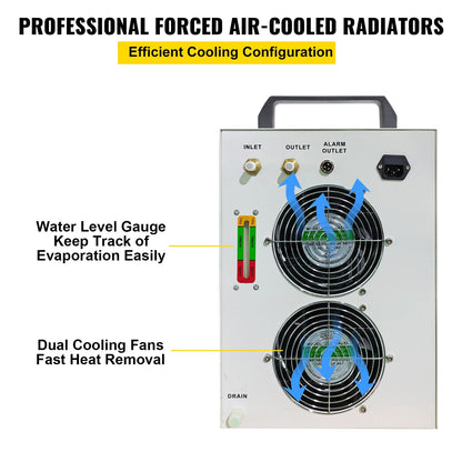 Industrial Chiller CW-5200 for 130/150W CO2 Laser Machines, 6L Capacity