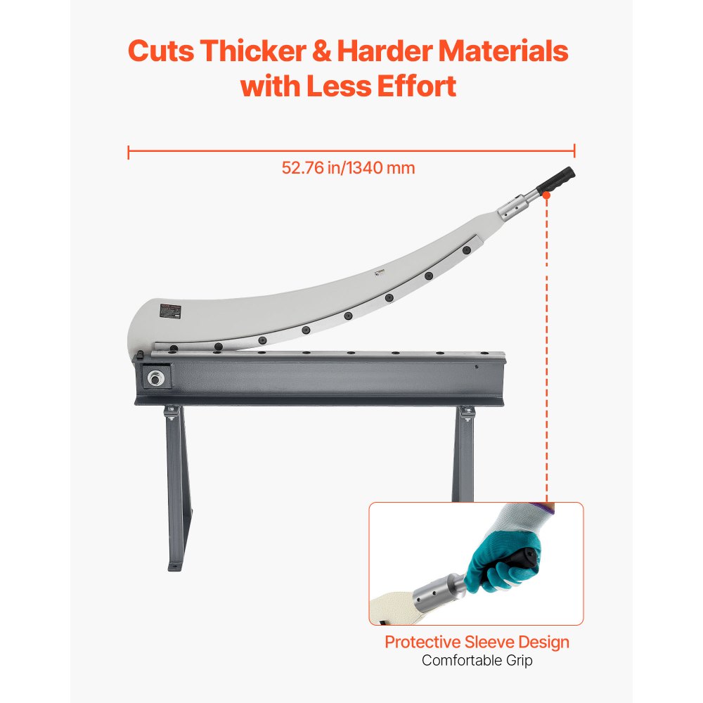 1000 mm Width Manual Guillotine Shear Sheet Metal Plate Cutter with Stand