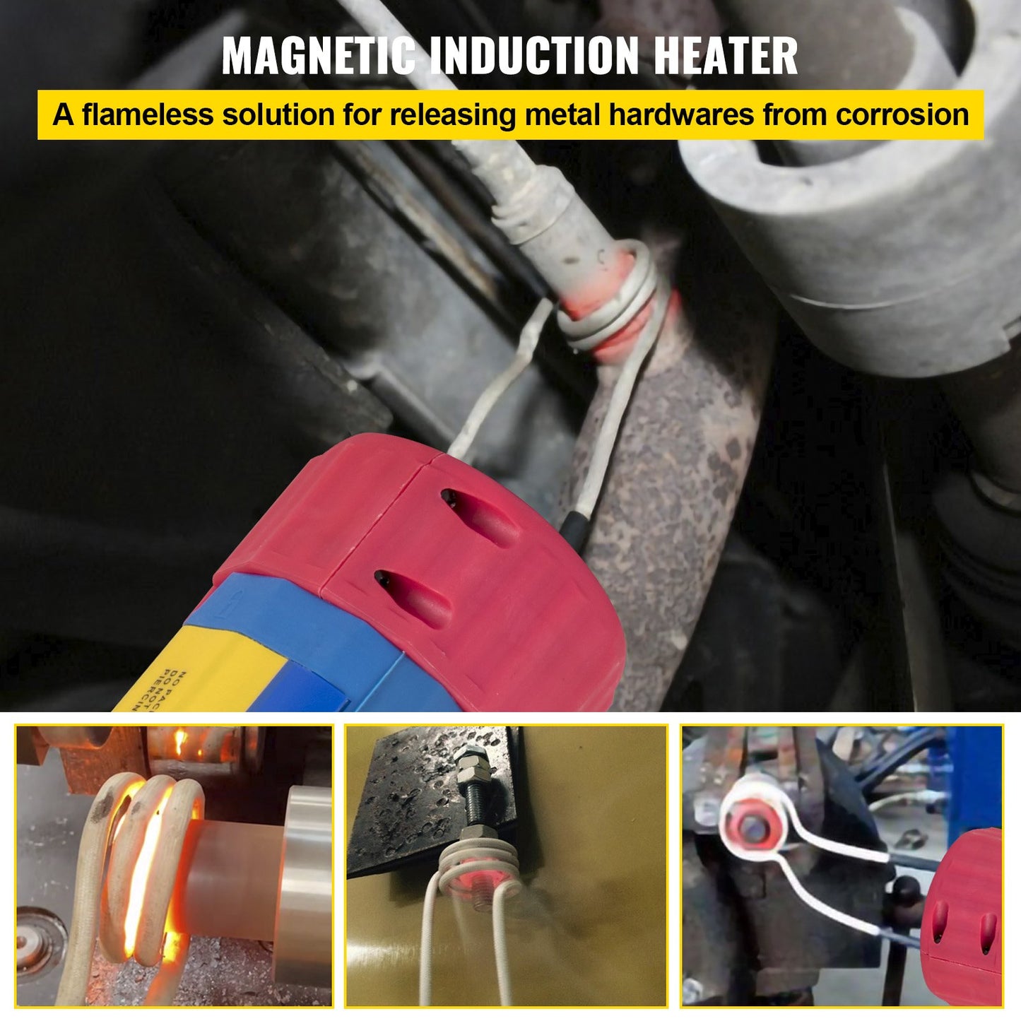 VEVOR Magnetic Induction Heater Kit, 1000w Induction Heater Hand-held, Bolt Induction