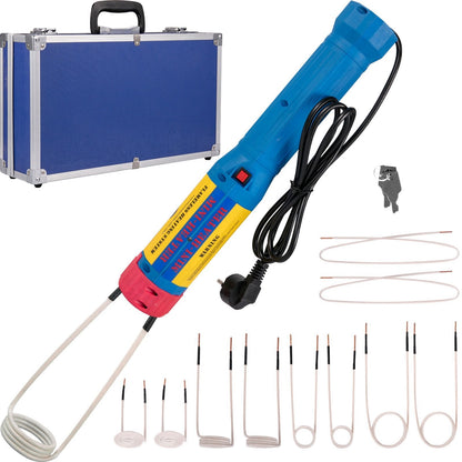 Handheld 1000W Induction Heater Kit with 10 Coils for Rusty Bolt Removal