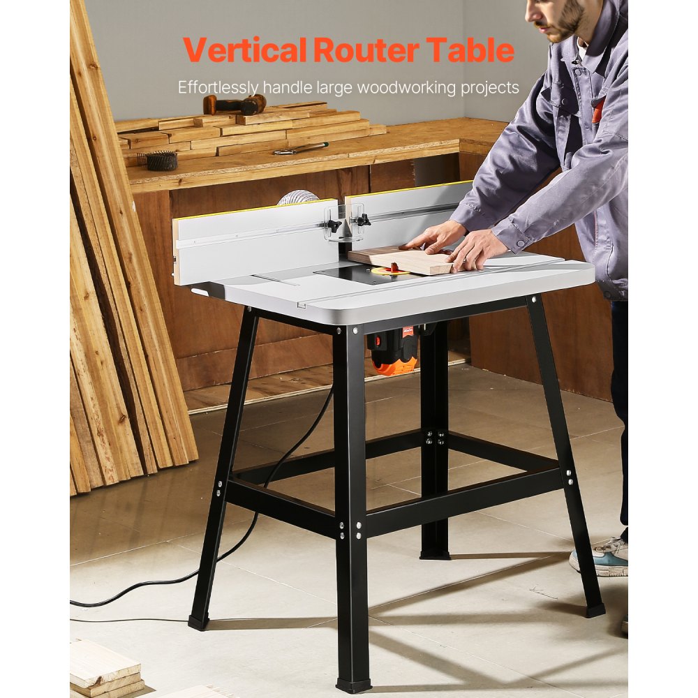 Benchtop Router Table 800x606mm in with Fence MDF Top Dust Collection Port