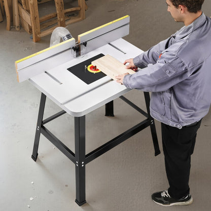Benchtop Router Table 800x606mm in with Fence MDF Top Dust Collection Port