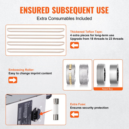 Stainless Steel Vertical Band Sealer with Adjustable Speed and Custom Sealing