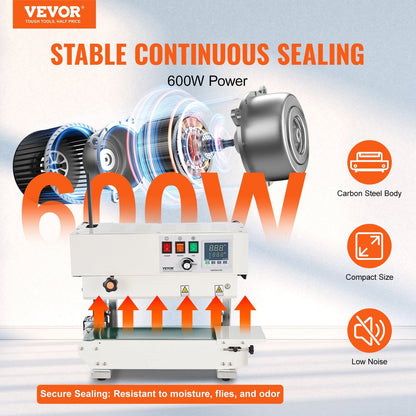 High-Efficiency Vertical Band Sealing Machine, Carbon Steel, Customizable Sealing