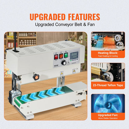 High-Efficiency Vertical Band Sealing Machine, Carbon Steel, Customizable Sealing